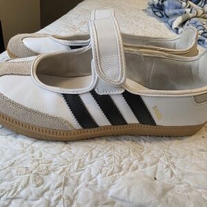 Adidas Cream and White Sneakers